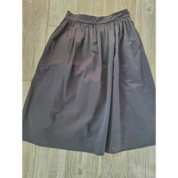 ZARA Women Black Midi Full Skirt With Pockets. size S - Picture 2 of 6